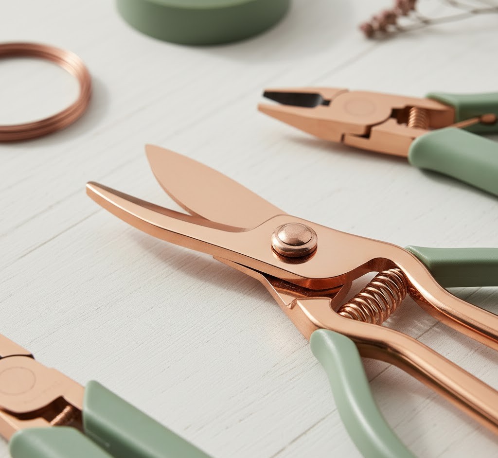 Close-up of floral shears