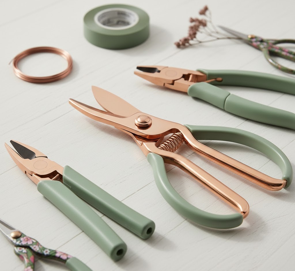 Various floral scissors